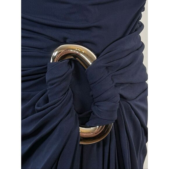 SIMKHAI $795 Emma Ruched Strapless Column Gown Size 4 - Picture 10 of 12